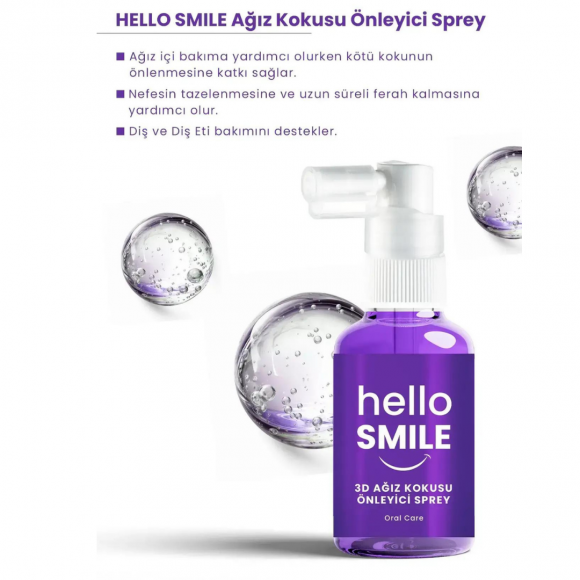 PROCSIN HELLO SMILE Anında Ferahlık 4D Ağız Koku Önleyici Sprey