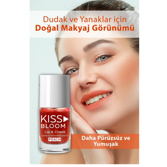 PROCSIN Kiss & Bloom Doğal Görünümlü Dudak ve Yanak Renklendirici Lip & Cheek Peach 11 ml