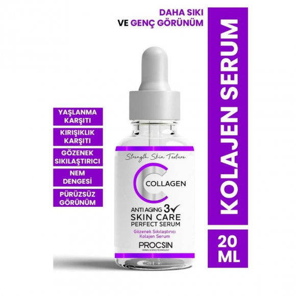 PROCSIN Yaşlanma ve Kırışıklık Karşıtı Kolajen Serum 20 ML