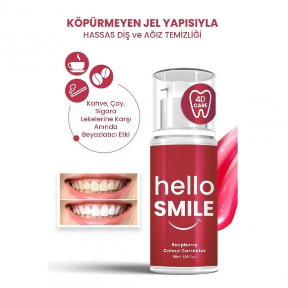 HELLO SMILE AHUDUDU AROMALI ANINDA BEYAZLATICI DİŞ JELİ