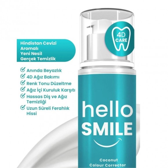 HELLO SMILE HELLO SMILE Hindistan Cevizi Aromalı Anında Beyazlatıcı Diş Jeli