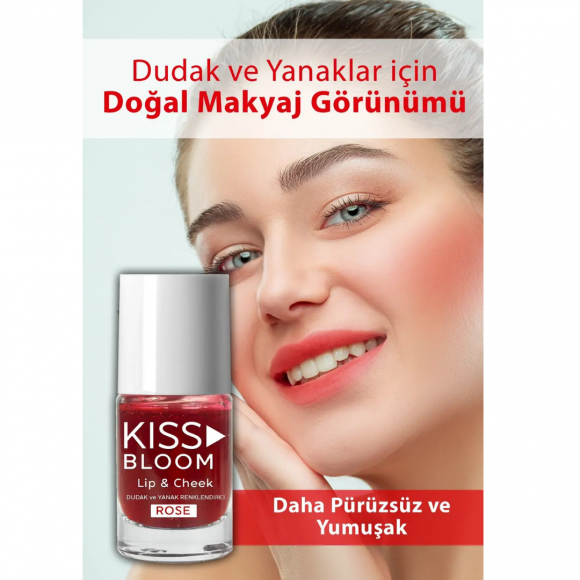 PROCSIN Kiss & Bloom Doğal Görünümlü Dudak ve Yanak Renklendirici Lip & Cheek Rose 11 m